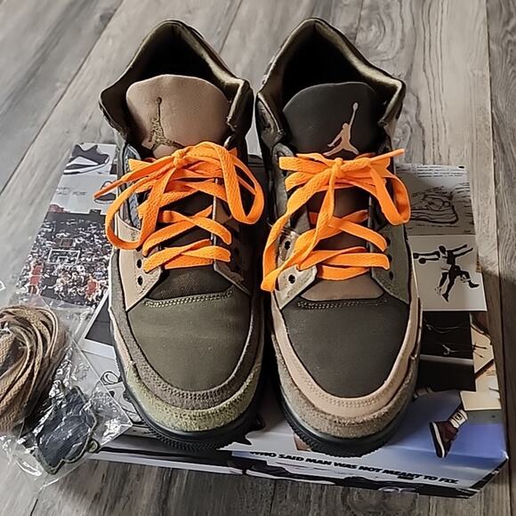 Nike Air Jordan 3 Retro SE Patchwork Camo DO1830-200 Men's Size 10.5 - Picture 6 of 10